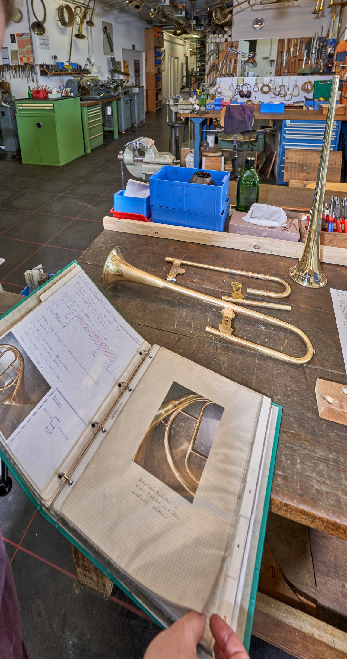 Die Baupläne der historischen Instrumente wurden durch Rainer Egger und seine Mitarbeitenden erarbeitet. (Foto Daniel Spehr, 2021)