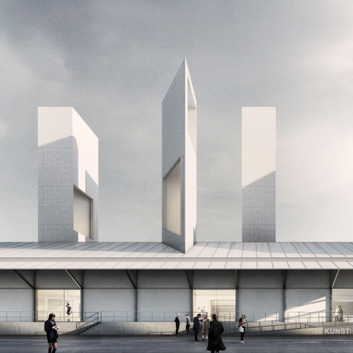 Das Kunsthaus Baselland zieht auf den Dreispitz. An der Helsinki-Strasse wird das von den Buchner Bründler Architekten entworfene neue Ausstellungshaus errichtet. 
